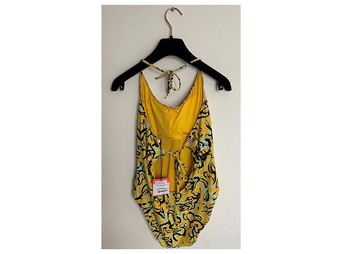 Bañador de una pieza Diane Von Furstenberg Ginny Ceylon Negro Amarillo Verde claro - vista 8