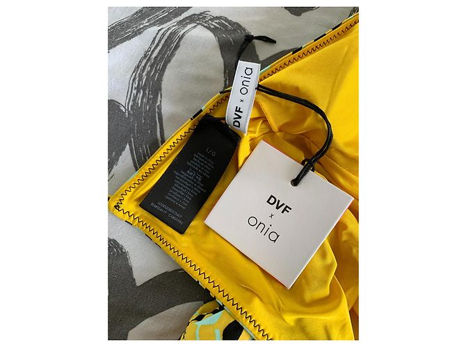 Bañador de una pieza Diane Von Furstenberg Ginny Ceylon Negro Amarillo Verde claro - vista 9