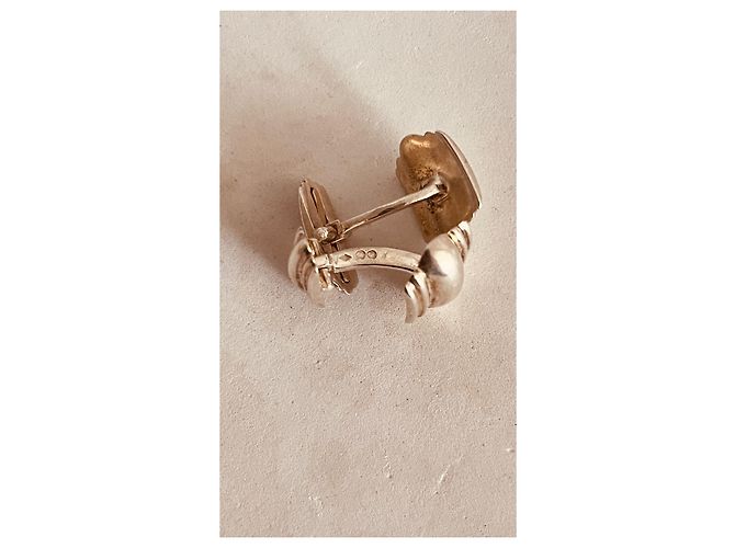 Gemelli Hermès in argento 925 con motivo moneta - vista 7
