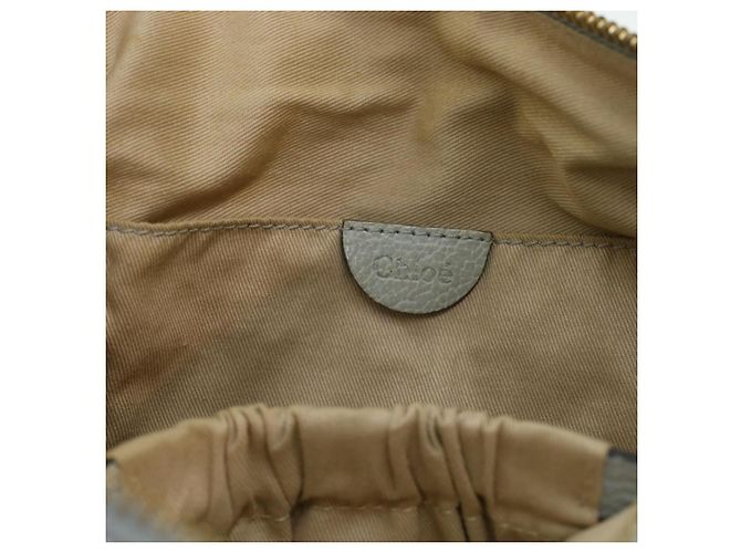 Chloé Borsa a mano Chloe Mercy in pelle blu 04125665-30 Auth yk6792 - vista 21