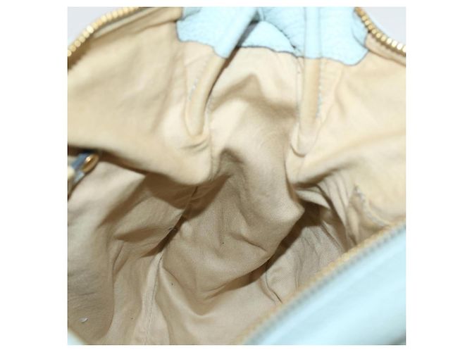 Chloé Borsa a mano Chloe Mercy in pelle blu 04125665-30 Auth yk6792 - vista 22