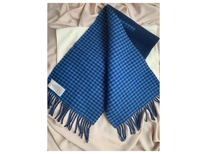 Fendi E Herod Schal aus Wolle navy blau wendbar Marineblau - Ansicht 2
