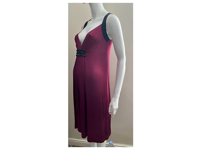 Philosophy Di Alberta Ferretti Abito bordeaux e nero Bordò - vista 4