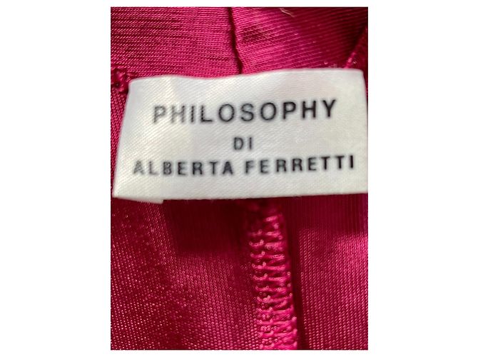 Philosophy Di Alberta Ferretti Abito bordeaux e nero Bordò - vista 9