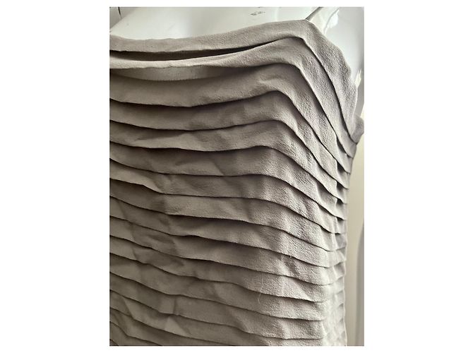 Joseph Trägerkleid aus Seide in sanftem Grau - Ansicht 4