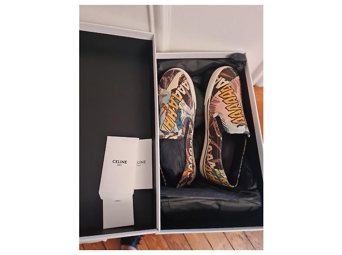 Céline Slip-on Schuhe mehrfarbig Stoff Größe 39 Mehrfarben - Ansicht 2