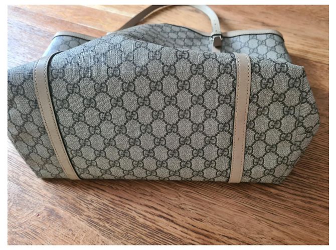 Ophidia Gucci Monogramm Tragetasche Beige Stoff - Ansicht 10