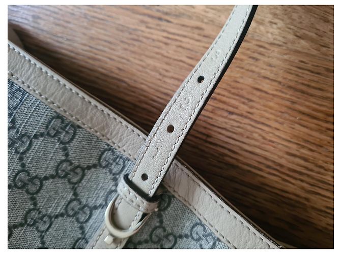 Ophidia Gucci Monogramm Tragetasche Beige Stoff - Ansicht 11