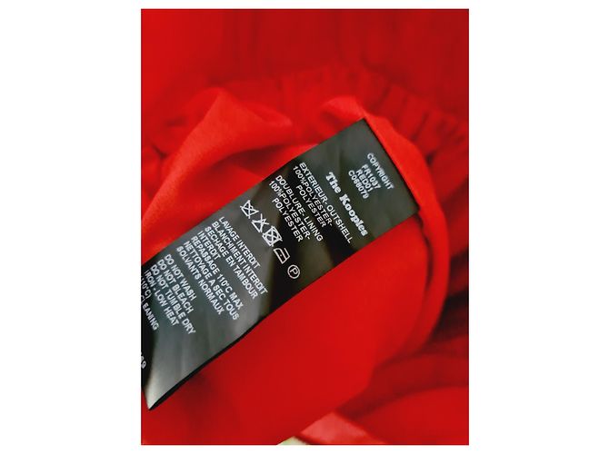 The Kooples Rotes Trägerloses Kleid mit Blumenmuster - Ansicht 6