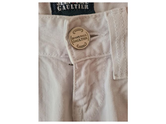 Jean Paul Gaultier Vaqueros Skinny Blancos Algodón - vista 2