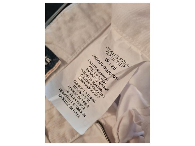 Jean Paul Gaultier Vaqueros Skinny Blancos Algodón - vista 5