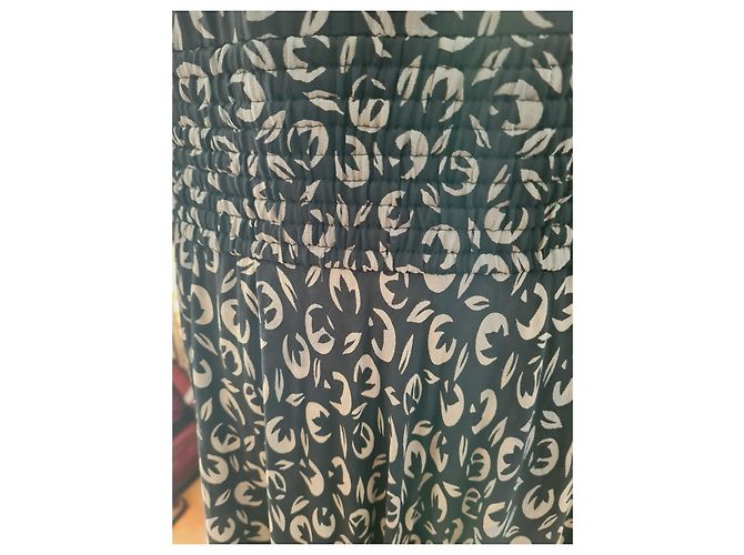 Valentino Seidenkleid Tie Dye Beige Grau Schwarz - Ansicht 6
