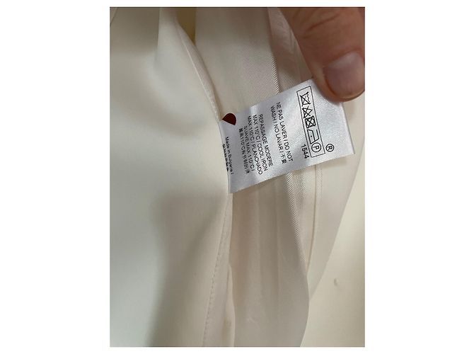 Tara Jarmon Blazer Perlweiß Acetat Größe 36 - Ansicht 15