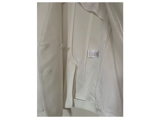 Tara Jarmon Blazer Perlweiß Acetat Größe 36 - Ansicht 19