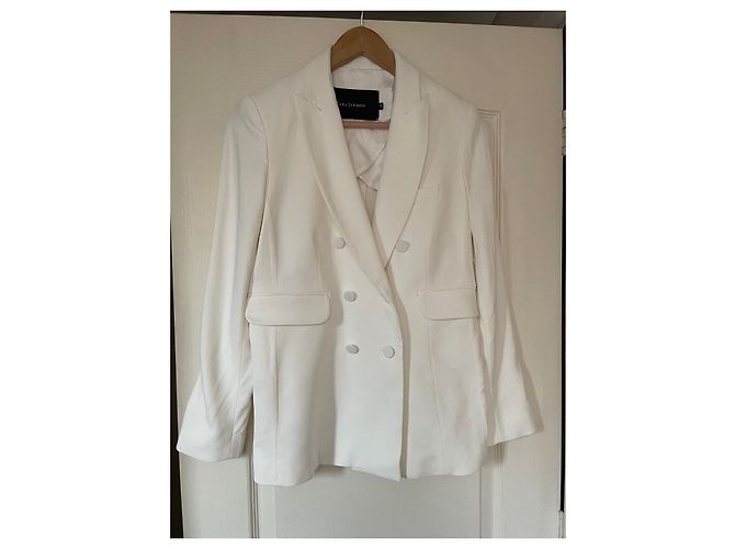 Tara Jarmon Blazer Perlweiß Acetat Größe 36 - Ansicht 3