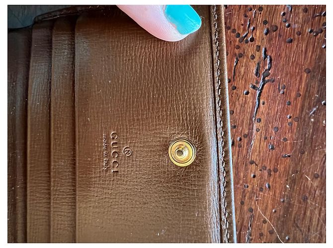 Gucci Pferdebiss 1955 Kartenetui Brieftasche Beige - Ansicht 5