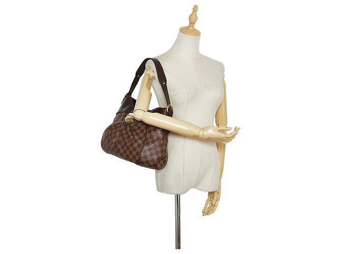 Louis Vuitton Marrón Damier Ebene Sistina MM Castaño - vista 11