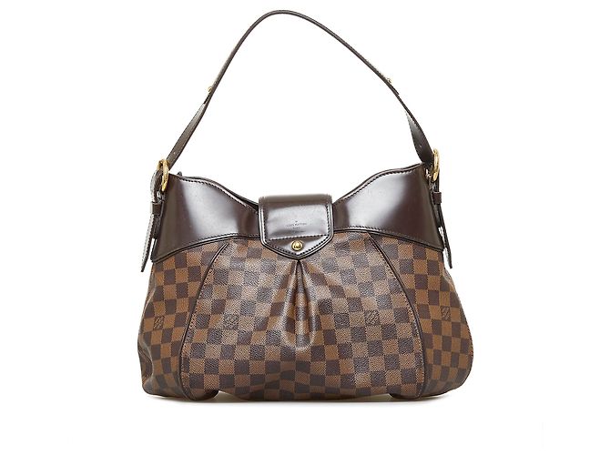 Louis Vuitton Marrón Damier Ebene Sistina MM Castaño - vista 3