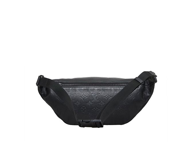 Bumbag Marsupio Louis Vuitton Shadow Discovery nero con monogramma - vista 3