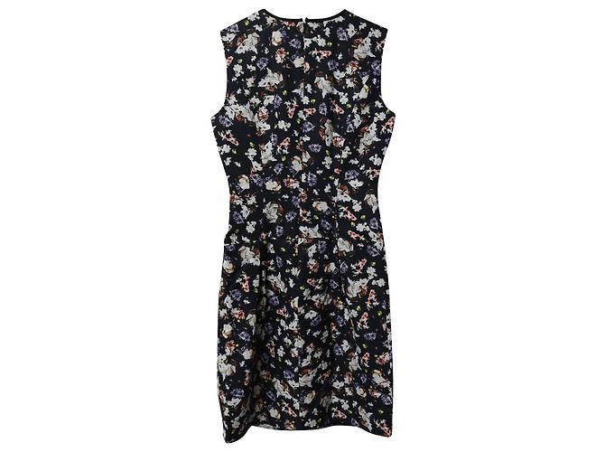 Abito slim fit floreale Erdem in cotone multicolor Stampa python - vista 5