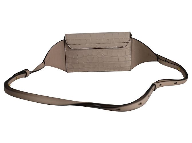 C Belt Bag Chloé Chloe C Gürteltasche aus hellrosa Leder mit Krokodilprägung - Ansicht 4