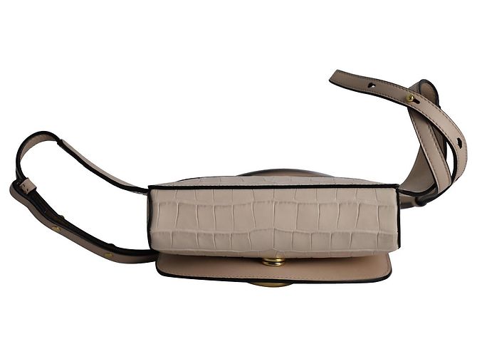C Belt Bag Chloé Chloe C Gürteltasche aus hellrosa Leder mit Krokodilprägung - Ansicht 5