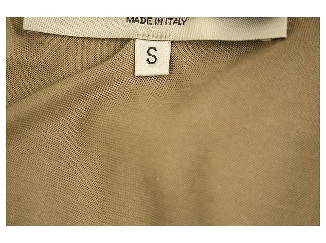 Yves Saint Laurent Midi-Kurzarmkleid aus Viskose-Baumwolle mit Spitzenrüschen, Größe S - Ansicht 5