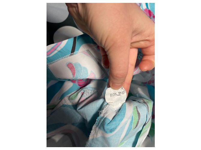 Autre Marque Dixie Blumenmuster Taillierte Jacke Weiß Rosa Blau Pink Grün - Ansicht 13