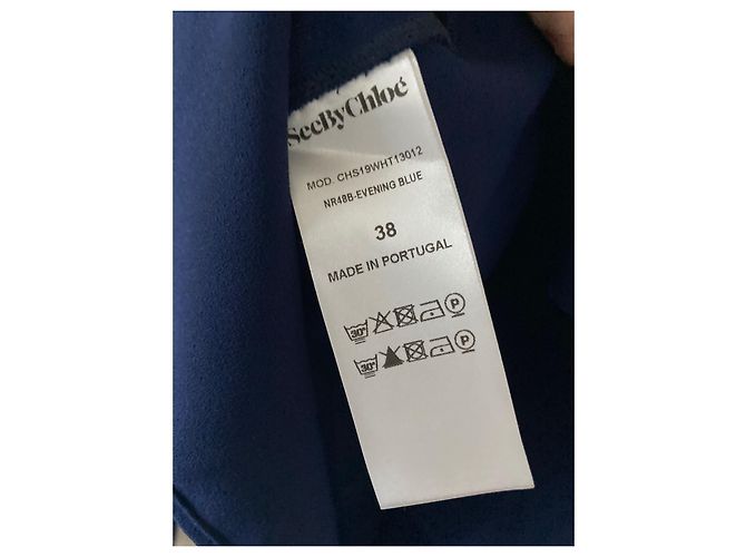 Blusa azul See by Chloé Azul marino - vista 5