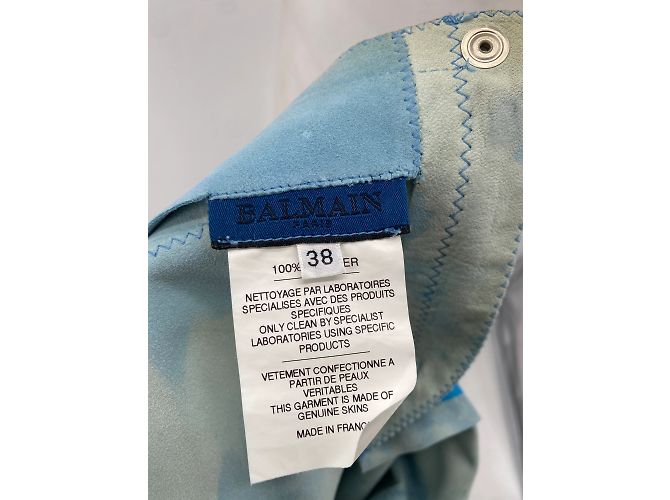 Balmain Röcke T.FR 38 Polyester Blau - Ansicht 5