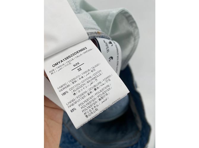 Off White Camiseta vaquera OFF-WHITE.US 32 Algodón - vista 3