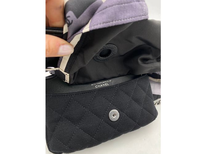 CHANEL Borse T.  stoffa Nero - vista 4