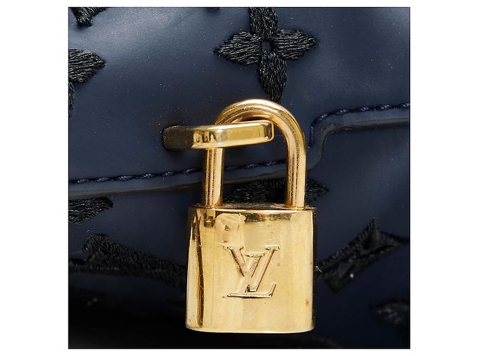 Louis Vuitton Blu Monogram Dipendenza Lockit Verticale MM Blu scuro - vista 10