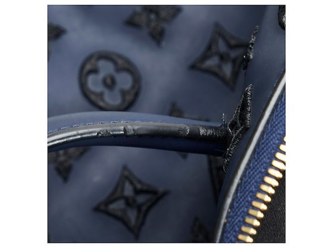 Louis Vuitton Blu Monogram Dipendenza Lockit Verticale MM Blu scuro - vista 11