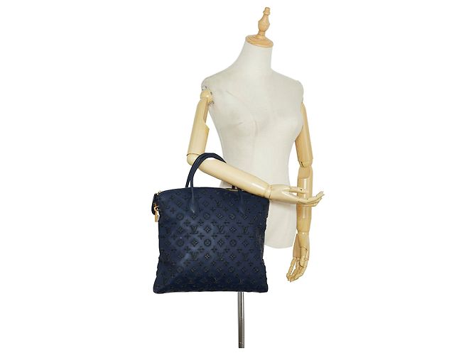 Louis Vuitton Blu Monogram Dipendenza Lockit Verticale MM Blu scuro - vista 16