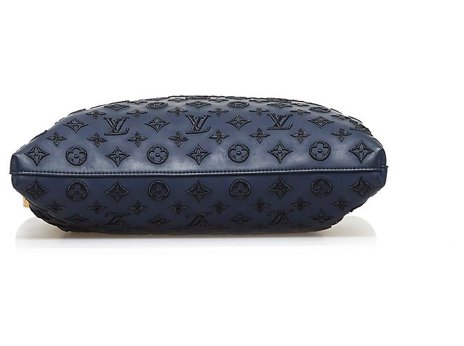 Louis Vuitton Blu Monogram Dipendenza Lockit Verticale MM Blu scuro - vista 4