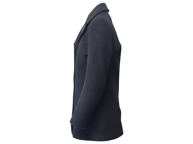 Peacoat petto foderato Sandro Paris in lana nera Nero - vista 2