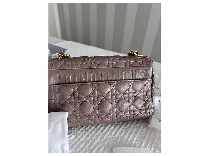 Borsa a mano Christian Dior Caro in pelle marrone - vista 14