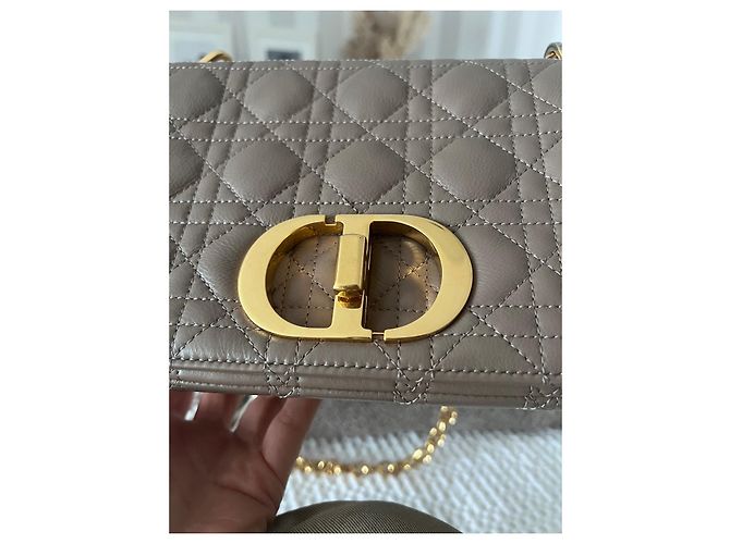 Borsa a mano Christian Dior Caro in pelle marrone - vista 17