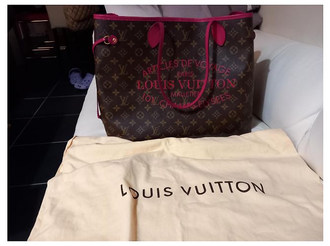 Louis Vuitton Neverfull GM Limited Edition-Tasche 2013 Fuschia - Ansicht 12