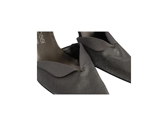 Sergio Rossi Mule Heels Slingback Grigio - vista 5