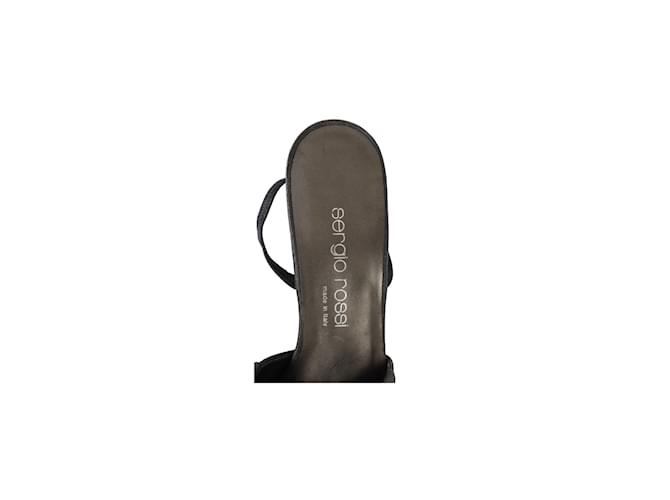 Sergio Rossi Mule Heels Slingback Grigio - vista 6