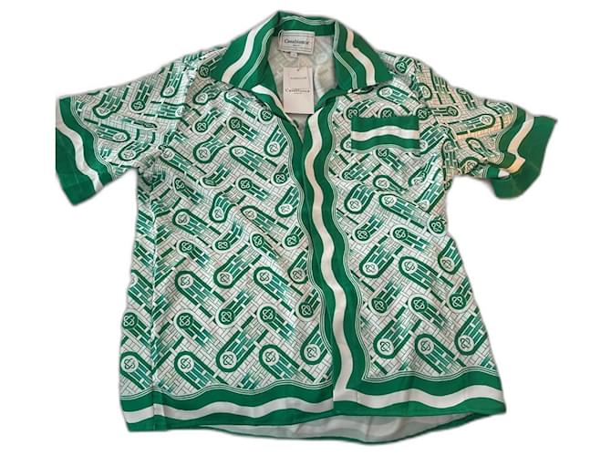 Casablanca Kids Boys Blouse In Green