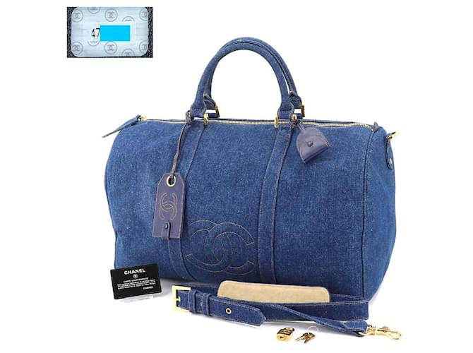 Timeless Chanel Boston Blu - vista 6