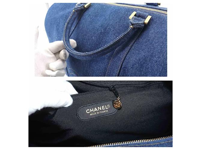 Timeless Chanel Boston Blu - vista 7