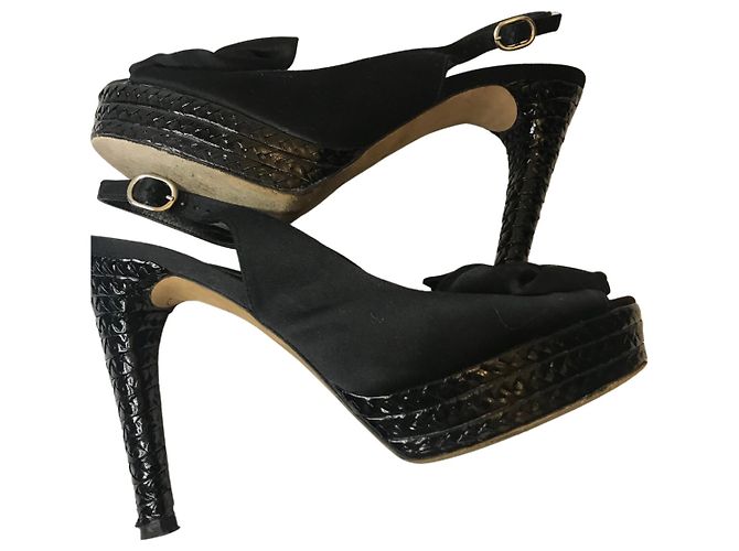 Sandali con tacco Castaner Nero - vista 10