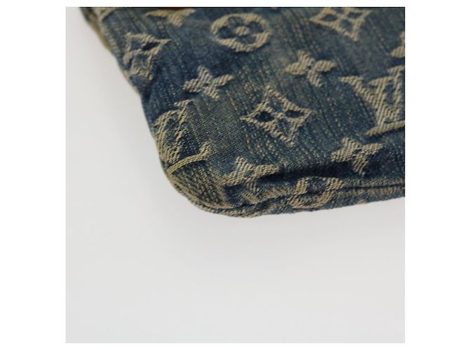 LOUIS VUITTON Monogram Denim Pochette Platt Pochette Blu M95007 LV Aut 42129 - vista 14