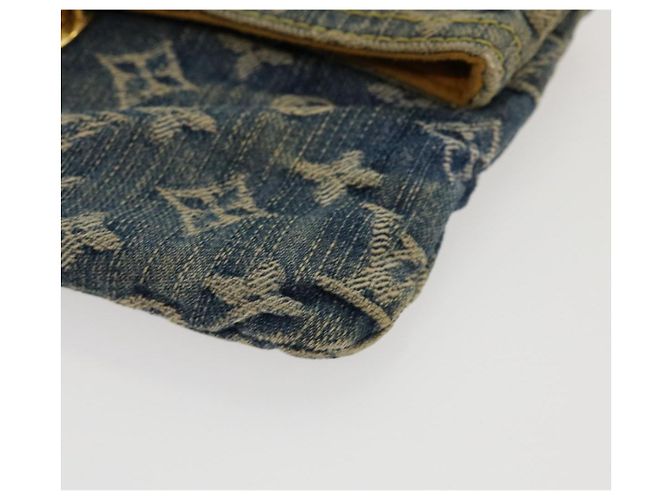 LOUIS VUITTON Monogram Denim Pochette Platt Pochette Blu M95007 LV Aut 42129 - vista 7