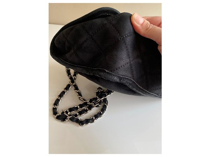 Chanel Timeless Classic borsa con patta in pelle nera Nero - vista 10