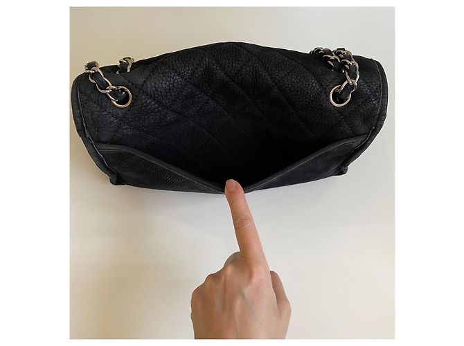 Chanel Timeless Classic borsa con patta in pelle nera Nero - vista 6